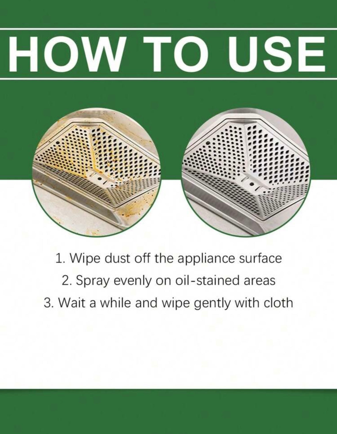 Multipurpose kitchen appliance cleaner