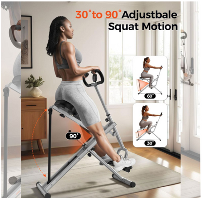 Squat Assist Trainer Adjustable Resistance Glutes & Legs Workout Exercise