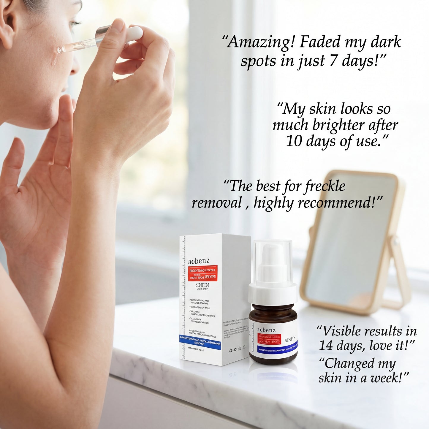 Aobenz dark spot remover serum