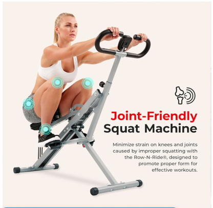 Squat Assist Trainer Adjustable Resistance Glutes & Legs Workout Exercise